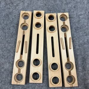 Hape Quadrilla Marble Run Replacement Parts Straight Wooden Track x 4 Pieces